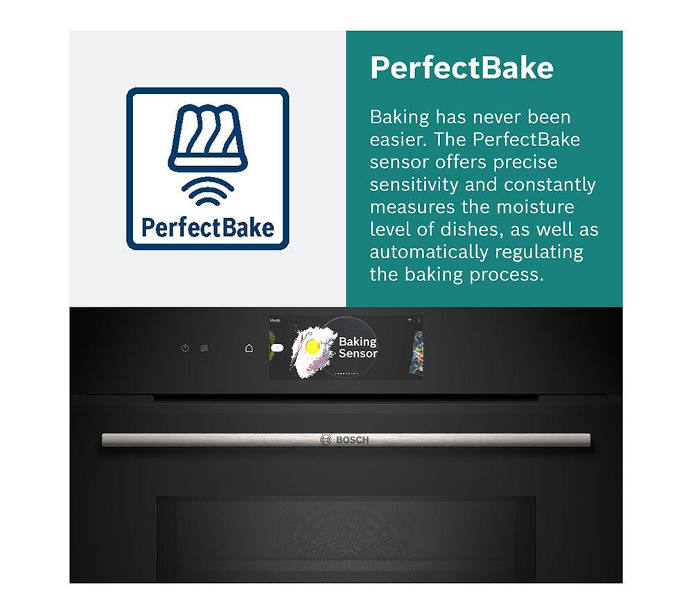 BOSCH Series 8 HBG7764B1B Electric Pyrolytic Smart Oven - Black image number 10 of 11