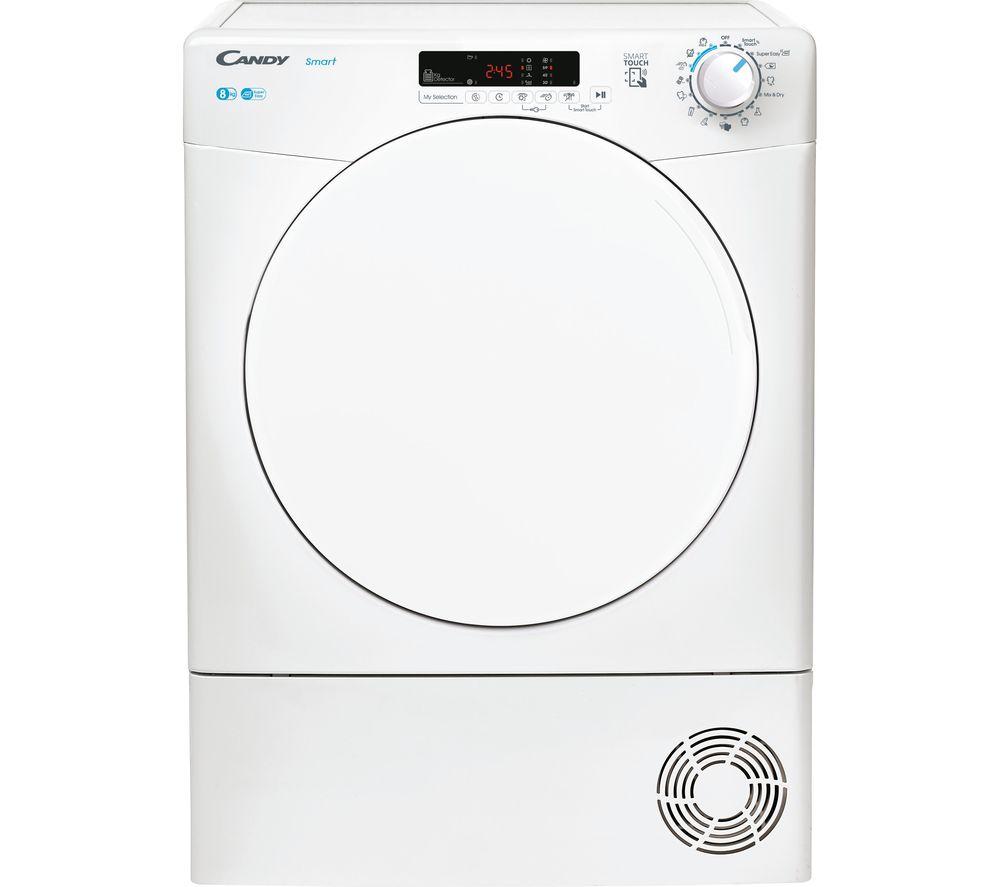 CANDY CSE C8DF NFC 8 kg Condenser Tumble Dryer - White, White