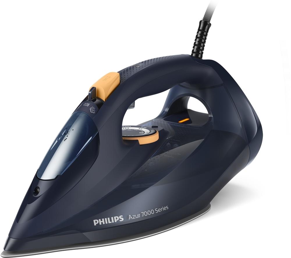 PHILIPS 7000 Series DST7060/20 Steam Iron - Blue & Yellow