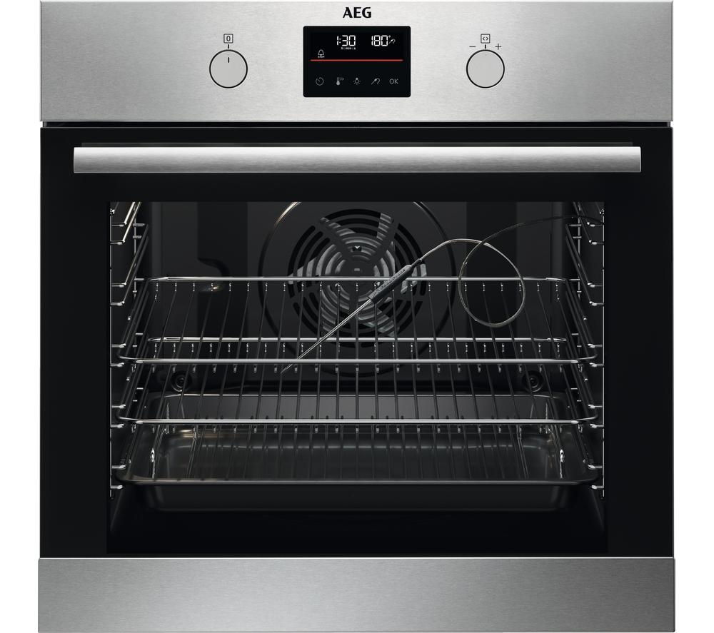 AEG Series 6000 Steambake BPS356061M Electric Pyrolytic Oven ? Stainless Steel, Stainless Steel