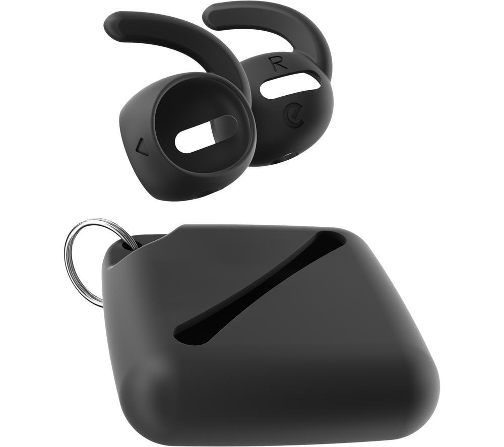 Keybudz EarBuddyz Earphone Attachments for Apple AirPods Pro 2 Ear Hook Ear Hook Non-Slip Black