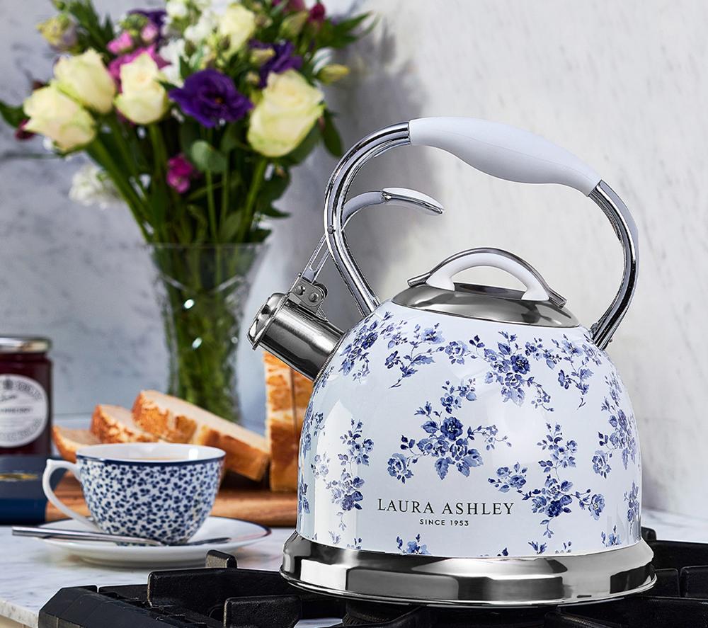 LAURA ASHLEY VQSBNK057LACR Traditional Stovetop Kettle - China Rose image number 2 of 7