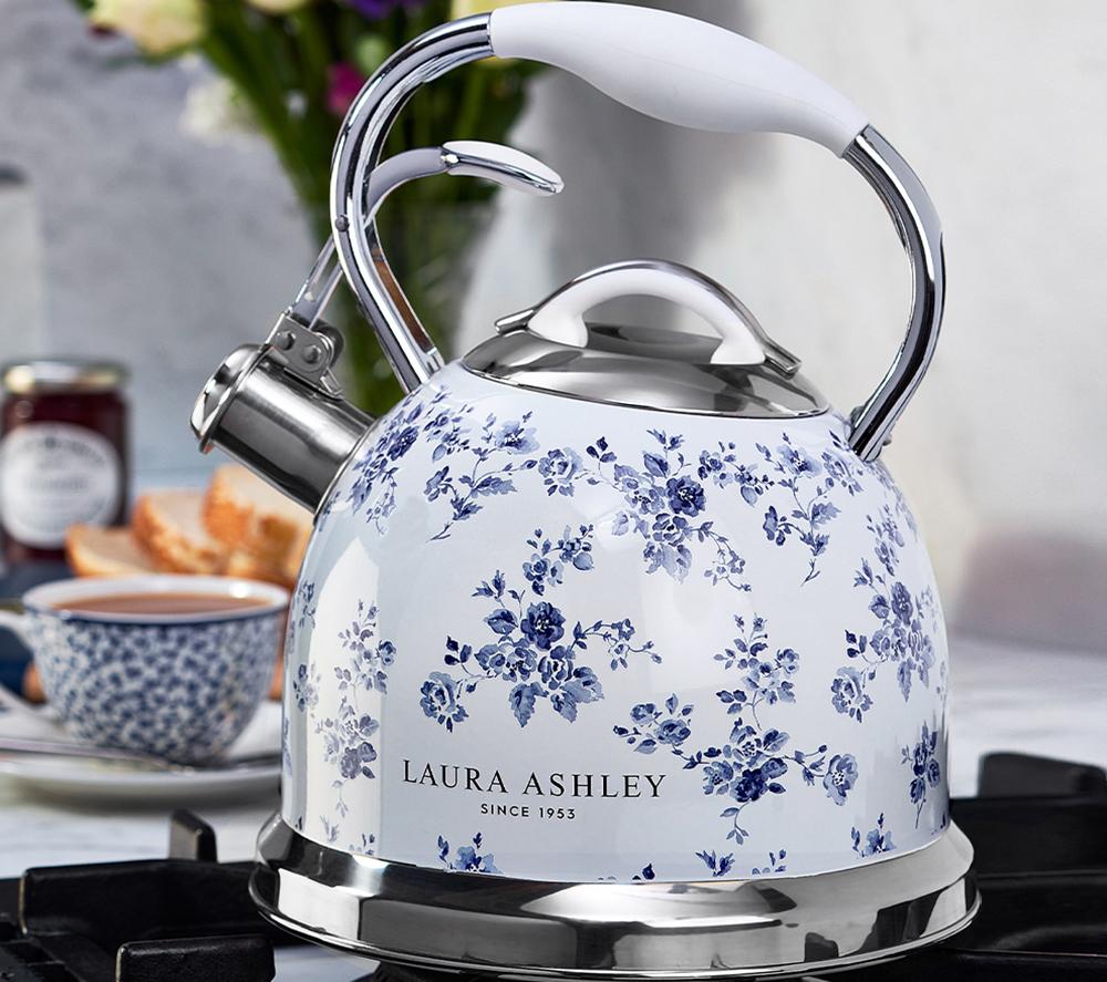 LAURA ASHLEY VQSBNK057LACR Traditional Stovetop Kettle - China Rose image number 3 of 7