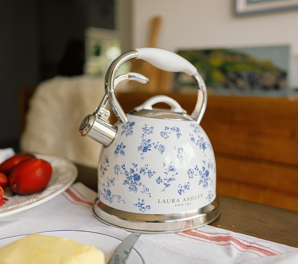 LAURA ASHLEY VQSBNK057LACR Traditional Stovetop Kettle - China Rose image number 4 of 7