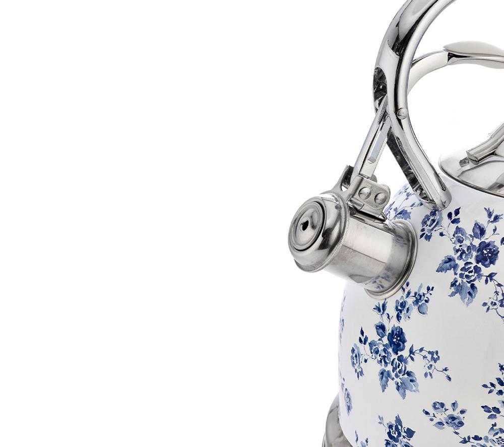LAURA ASHLEY VQSBNK057LACR Traditional Stovetop Kettle - China Rose image number 7 of 7