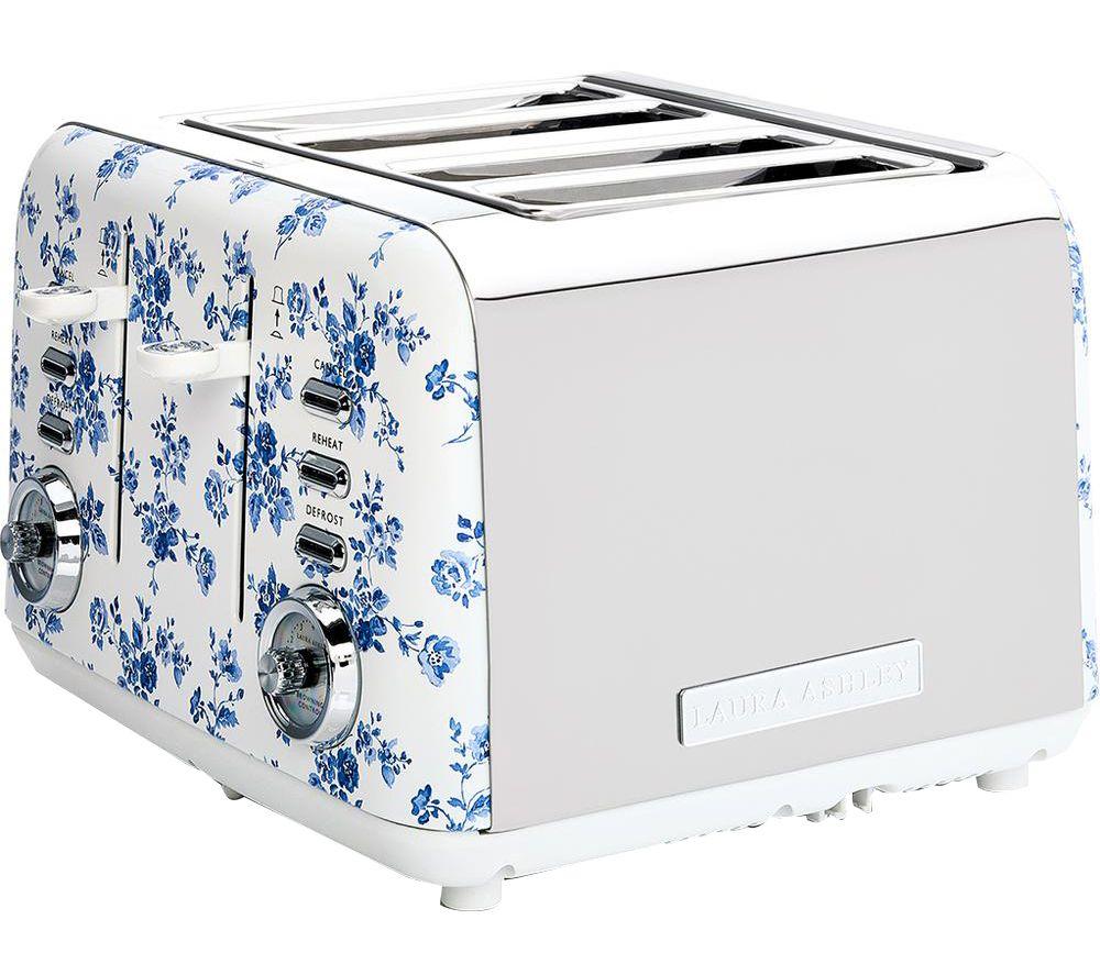 LAURA ASHLEY VQSBT583LACR 4-Slice Toaster - White
