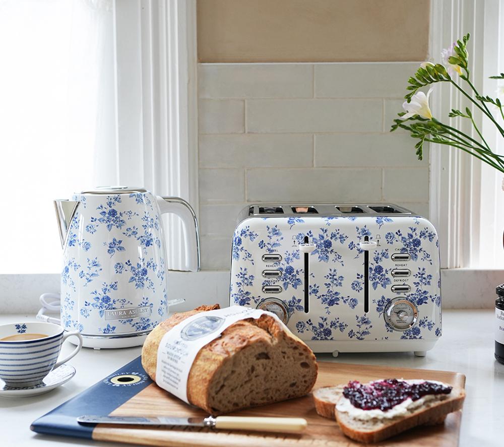 Buy LAURA ASHLEY VQSBT583LACR 4-Slice Toaster - China Rose | Currys