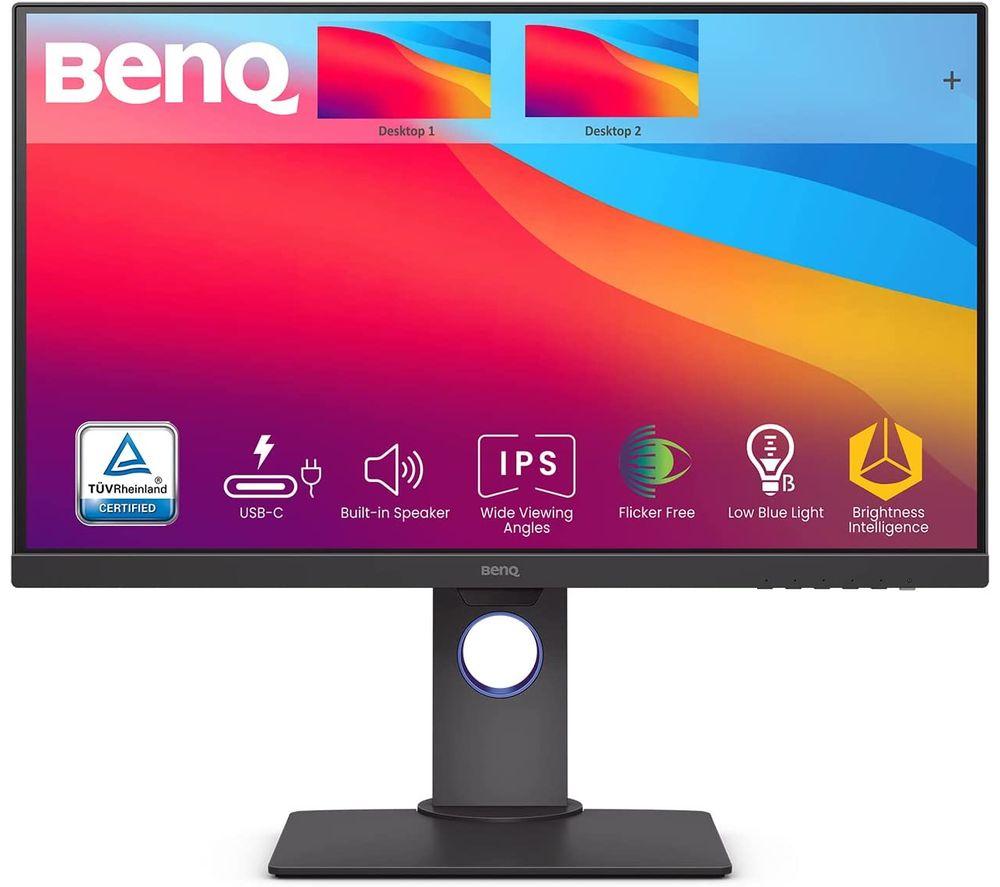 BENQ PD2705Q Quad HD 27 IPS Monitor - Black, Black