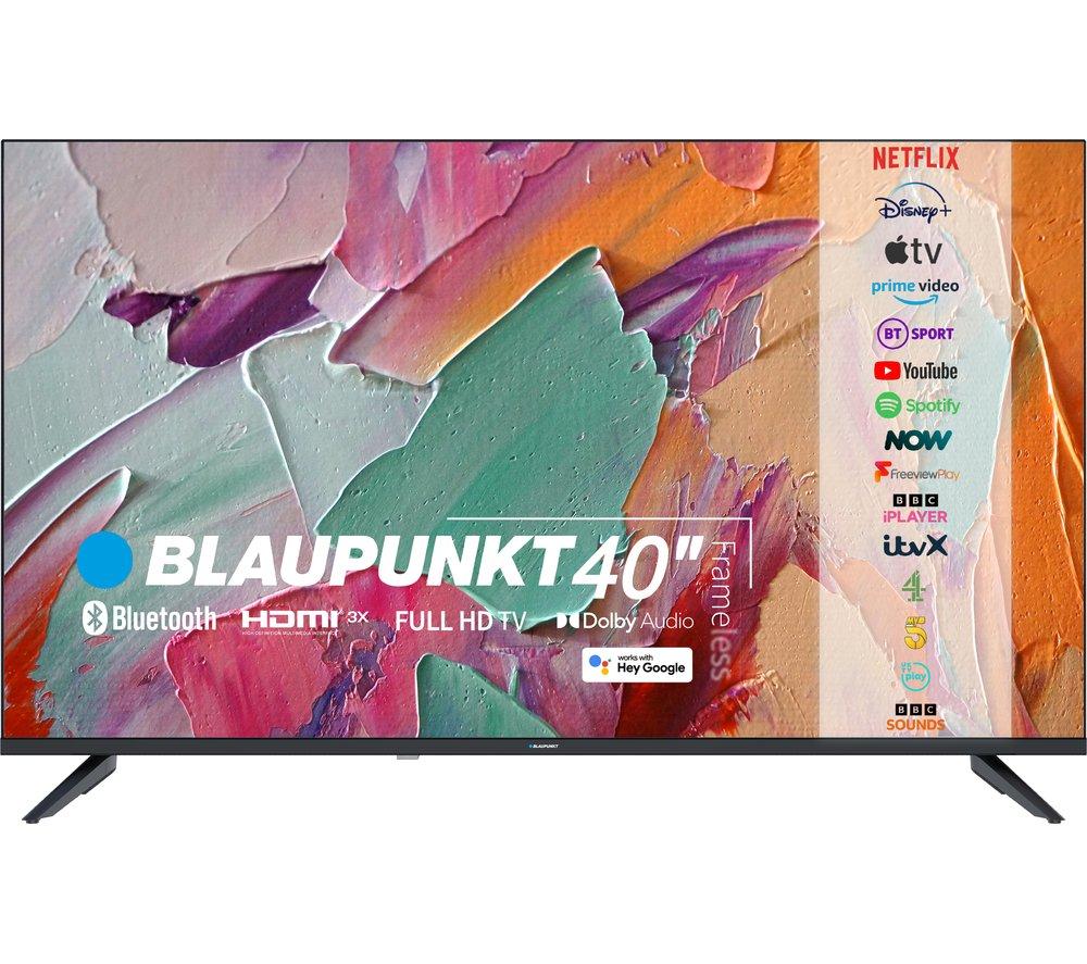 Image of 40" BLAUPUNKT BA40F4382QKB Smart Full HD LED TV with Google Assistant, Black