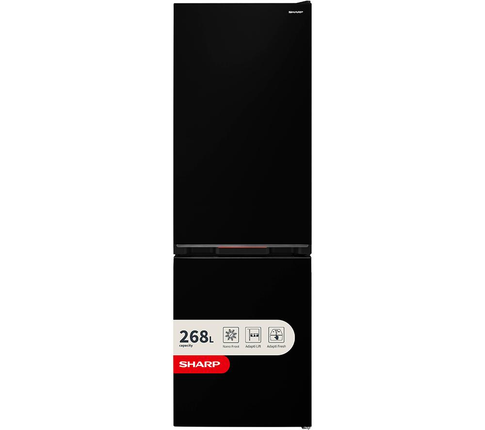 SHARP SJ-BB04DTXBE-EN 60/40 Fridge Freezer - Black, White