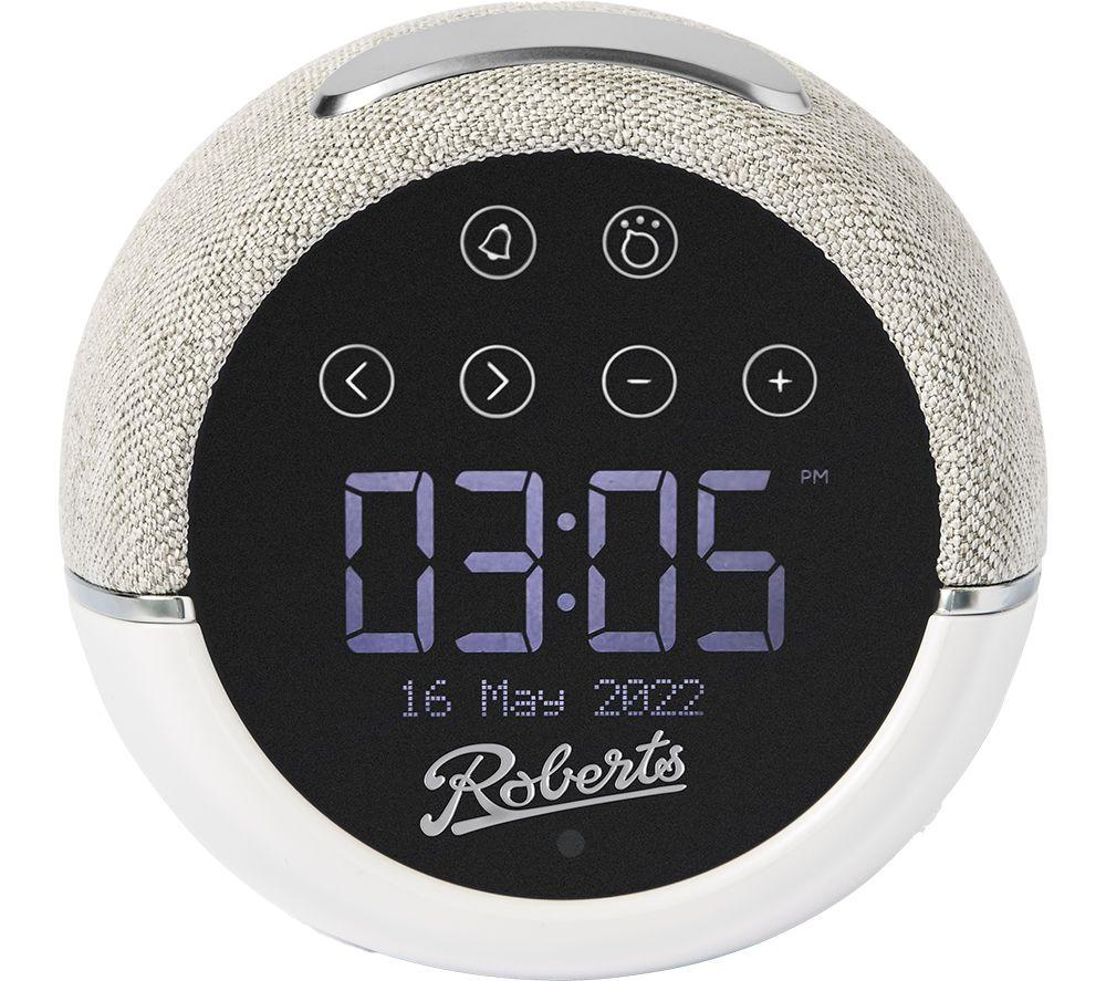 ROBERTS Zen Plus DAB? Bluetooth Clock Radio - White, White