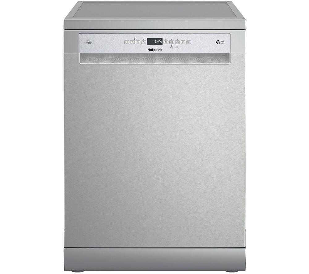 HOTPOINT Maxi Space H7F HP43 X UK Full-size Dishwasher - Silver, Silver/Grey