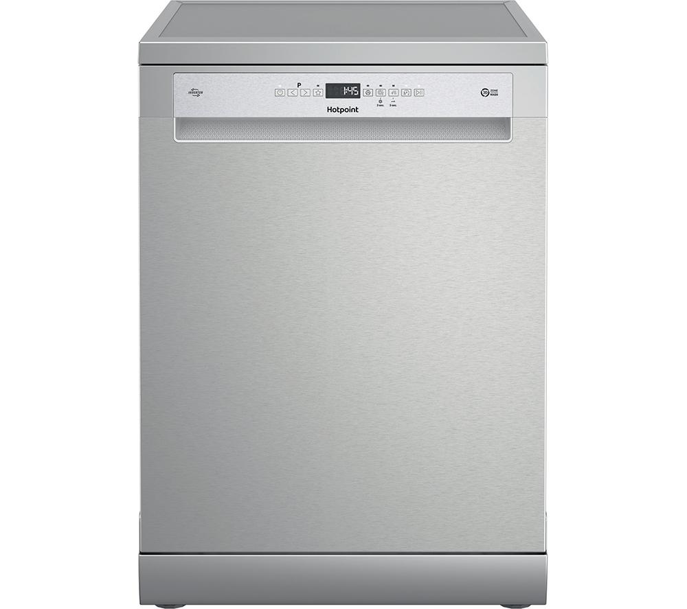 HOTPOINT Maxi Space H7F HP43 X UK Full-size Dishwasher - Silver, Silver/Grey