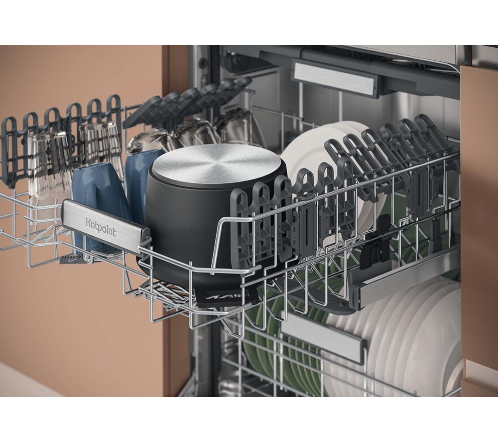 HOTPOINT Maxi Space H7F HP43 X UK Full-size Dishwasher - Silver image number 6 of 14