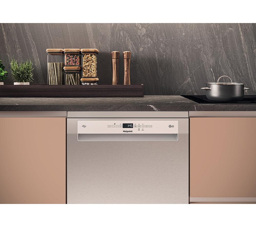 HOTPOINT Maxi Space H7F HP43 X UK Full-size Dishwasher - Silver image number 7 of 14