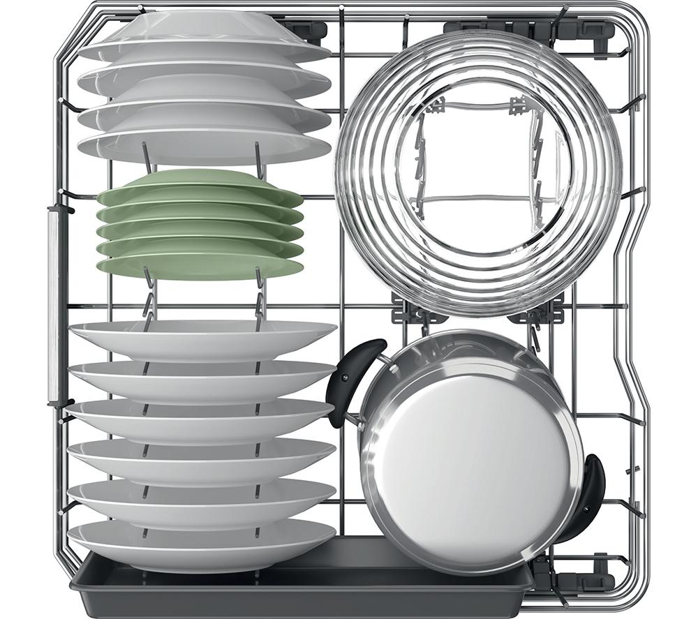 HOTPOINT Maxi Space H7F HP43 X UK Full-size Dishwasher - Silver image number 9 of 14