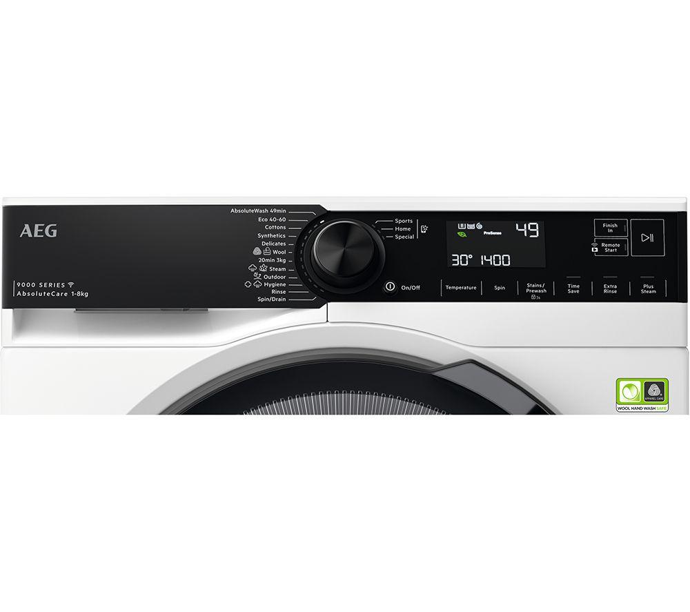 AEG AbsoluteCare LFR94846WS 8 kg 1400 Spin Washing Machine - White image number 2 of 14