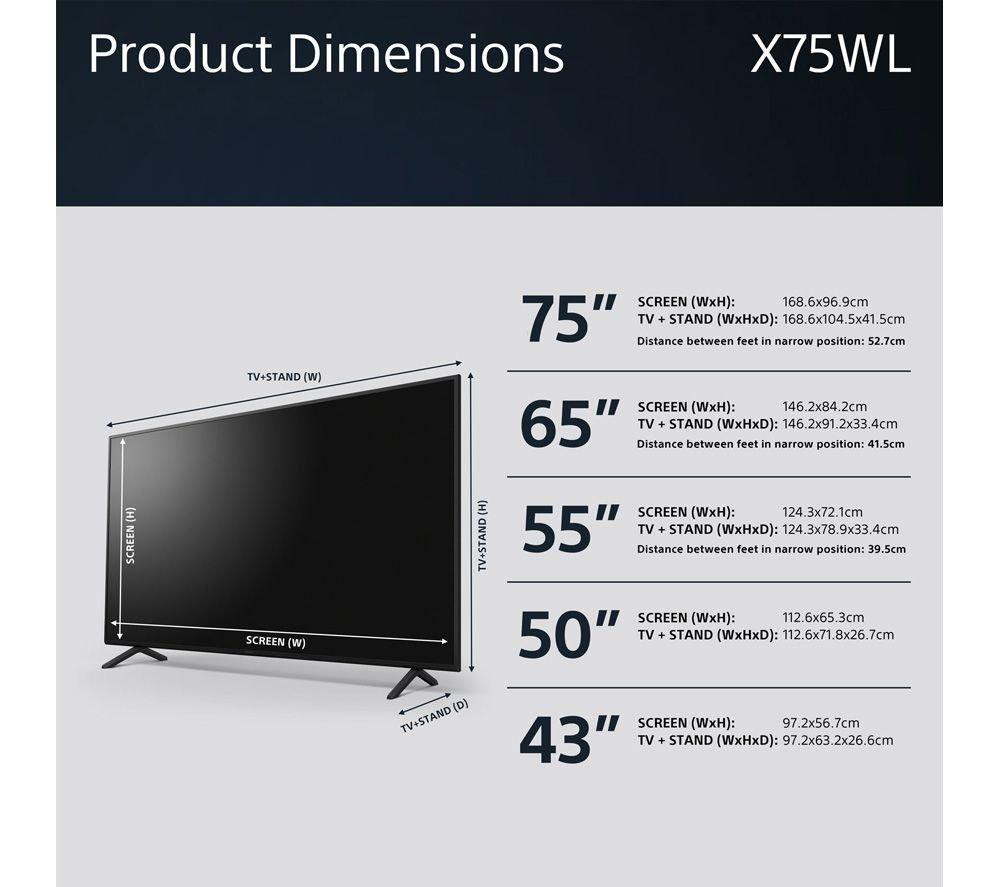 SONY BRAVIA KD65X75WLIE.YG 65' Smart 4K Ultra HD HDR LED TV with Google TV & Assistant - image 11