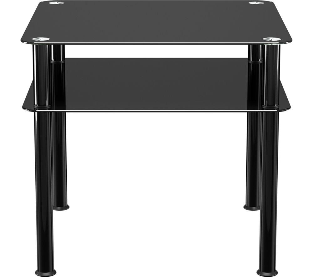 Image of AVF SDCT6060BB Coffee Table - Black Glass