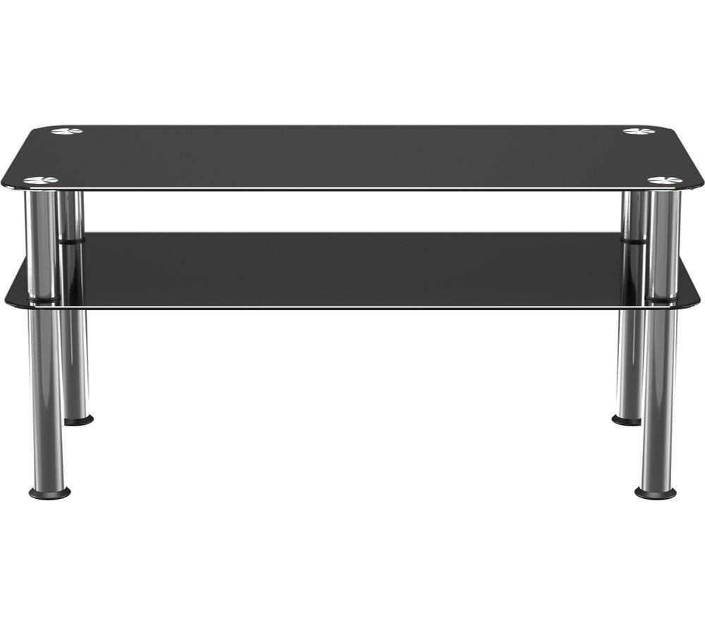 Image of AVF SDCT8040 Coffee Table - Black & Chrome