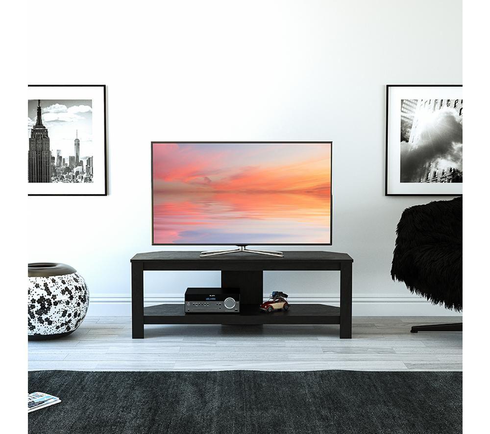 AVF Calibre CA115BO 1150 mm Corner TV Stand for up to 55" TVs - Black Oak image number 9 of 9