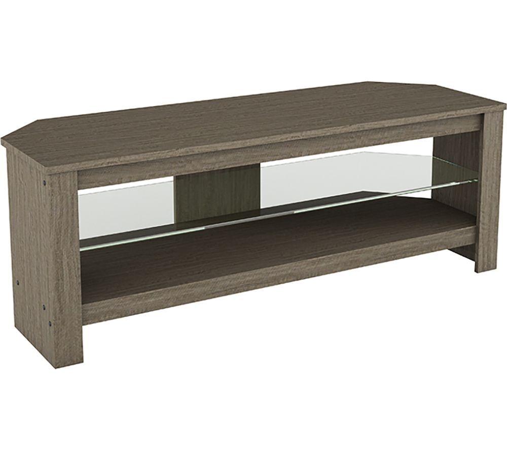 AVF Calibre CA115GREX 1150 mm Corner TV Stand for up to 55" TVs - Grey Oak image number 2 of 11