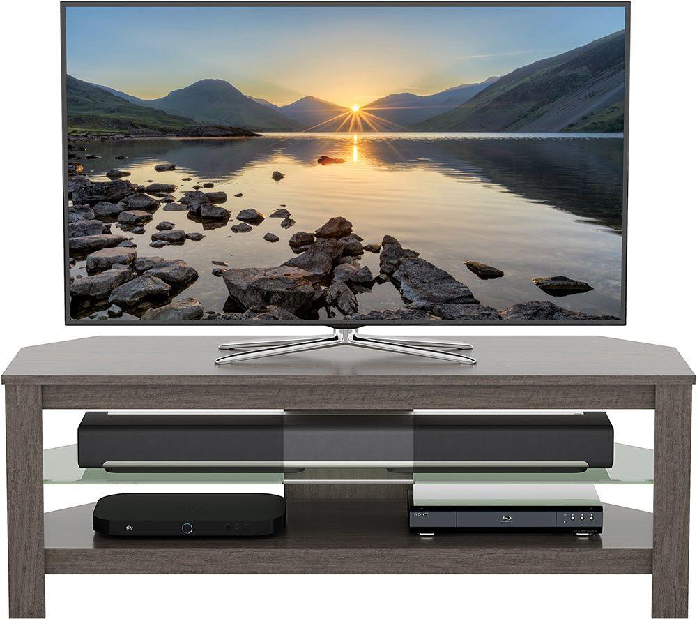AVF Calibre CA115GREX 1150 mm Corner TV Stand for up to 55" TVs - Grey Oak image number 9 of 11