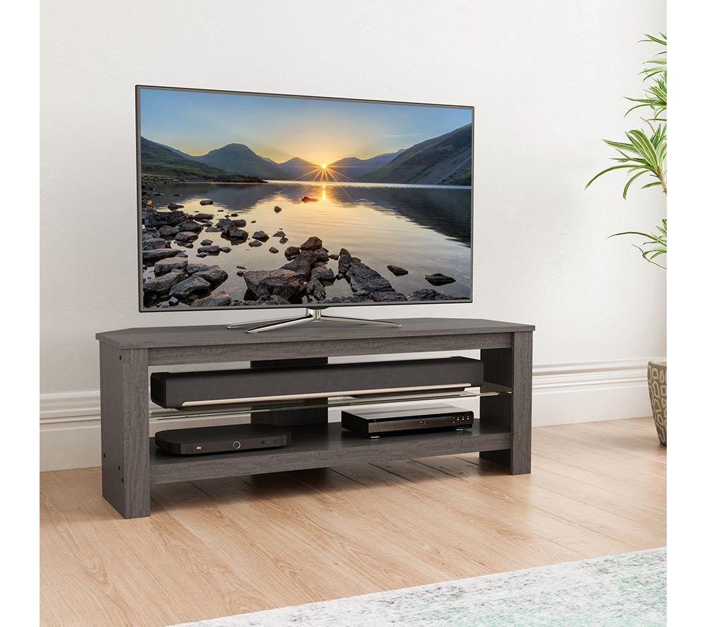 AVF Calibre CA115GREX 1150 mm Corner TV Stand for up to 55" TVs - Grey Oak image number 10 of 11