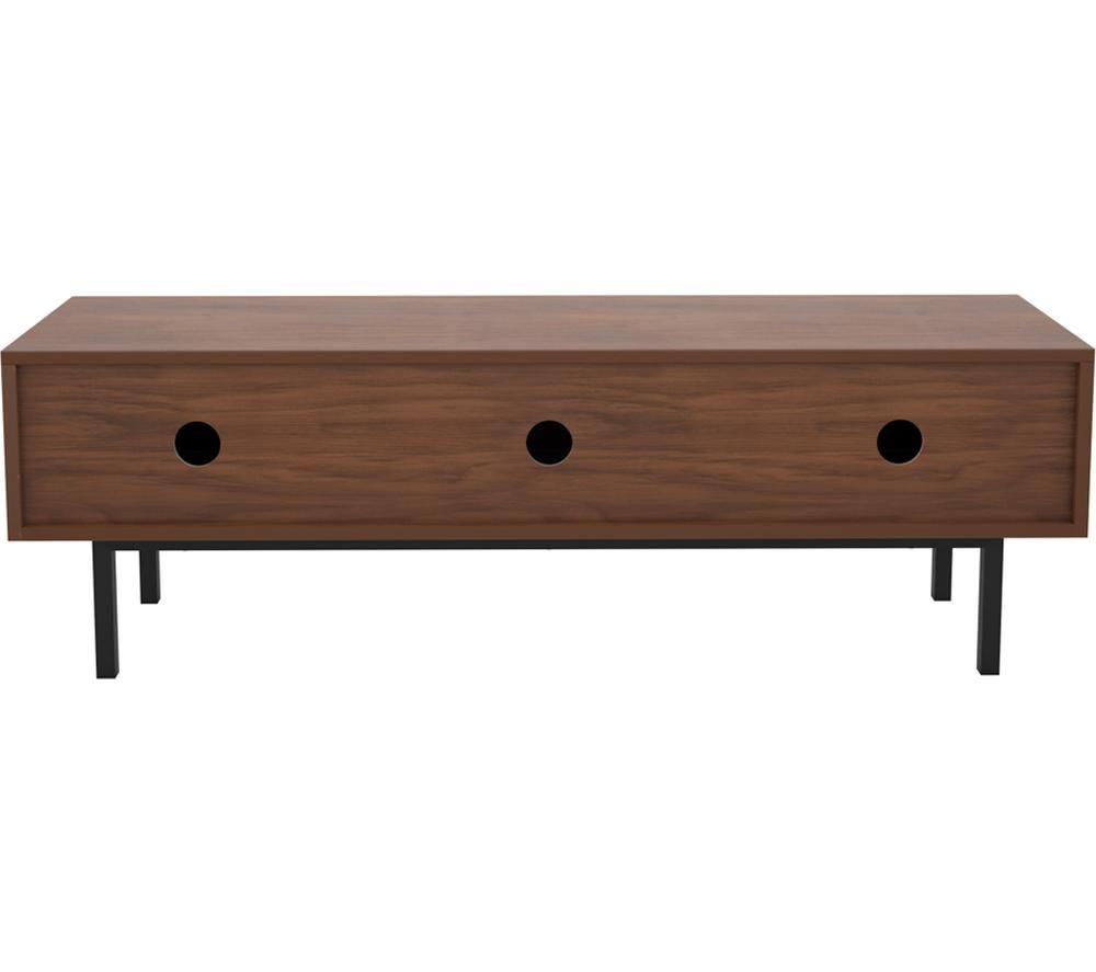 AVF Skyline FS1400SKYW 1400 mm TV Stand for up to 65" TVs - Walnut & Black Marble image number 3 of 10