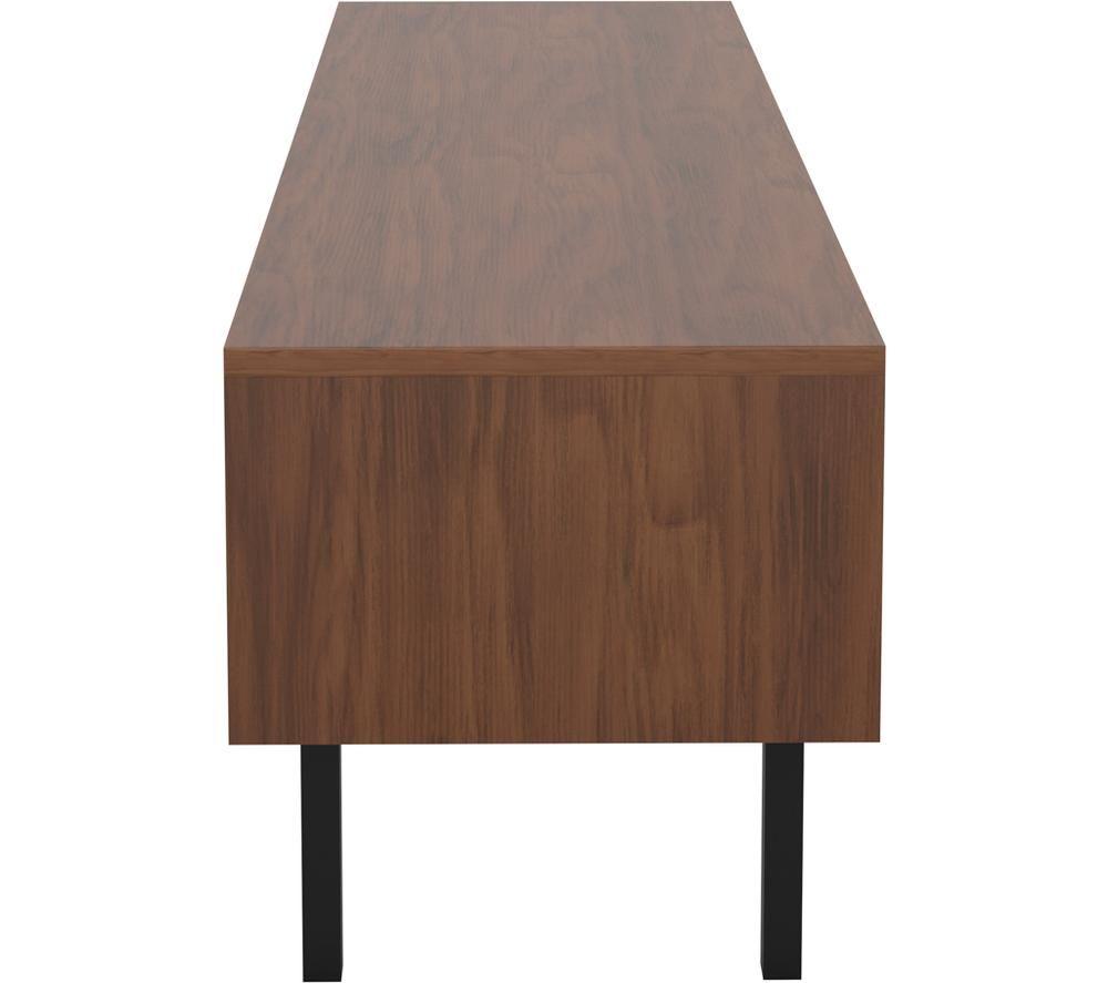 AVF Skyline FS1400SKYW 1400 mm TV Stand for up to 65" TVs - Walnut & Black Marble image number 4 of 10