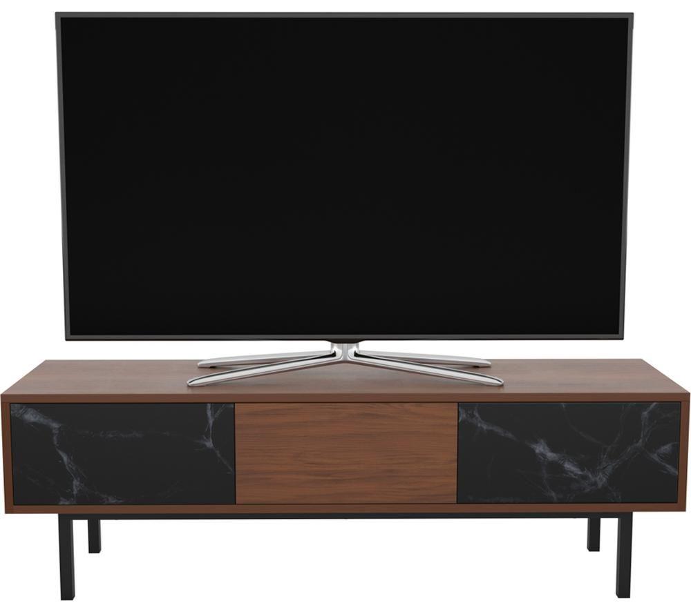 AVF Skyline FS1400SKYW 1400 mm TV Stand for up to 65" TVs - Walnut & Black Marble image number 5 of 10