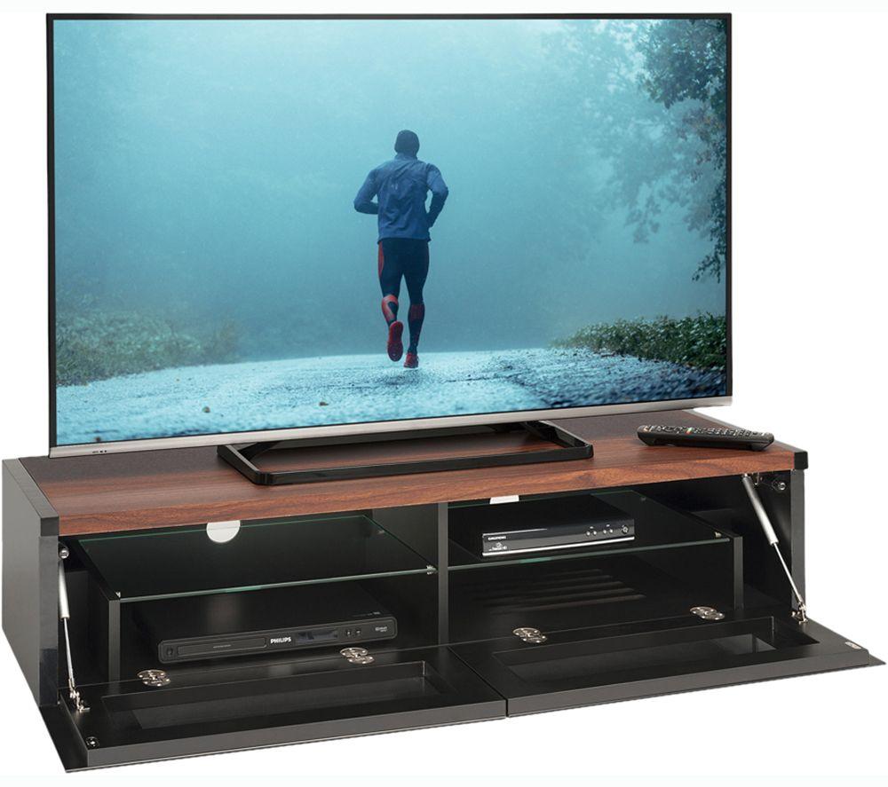 AVF Panorama PM120WB 1200 mm Reversible Top TV Stand for up to 60&rdquo; TVs - Walnut or Black image number 3 of 3