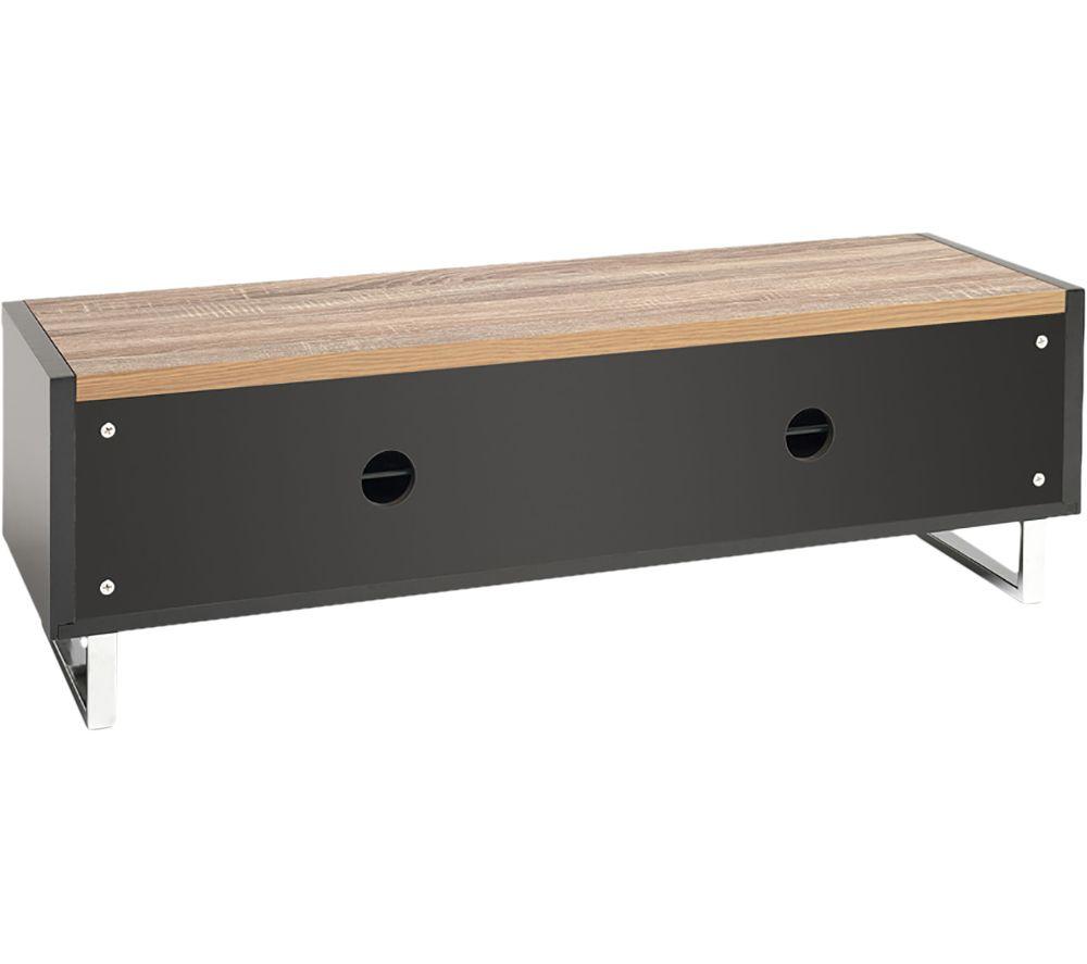 AVF Panorama PM120LOGO 1200 mm Reversible Top TV Stand for up to 60&rdquo; TVs - Light Oak or Grey Oak image number 2 of 6