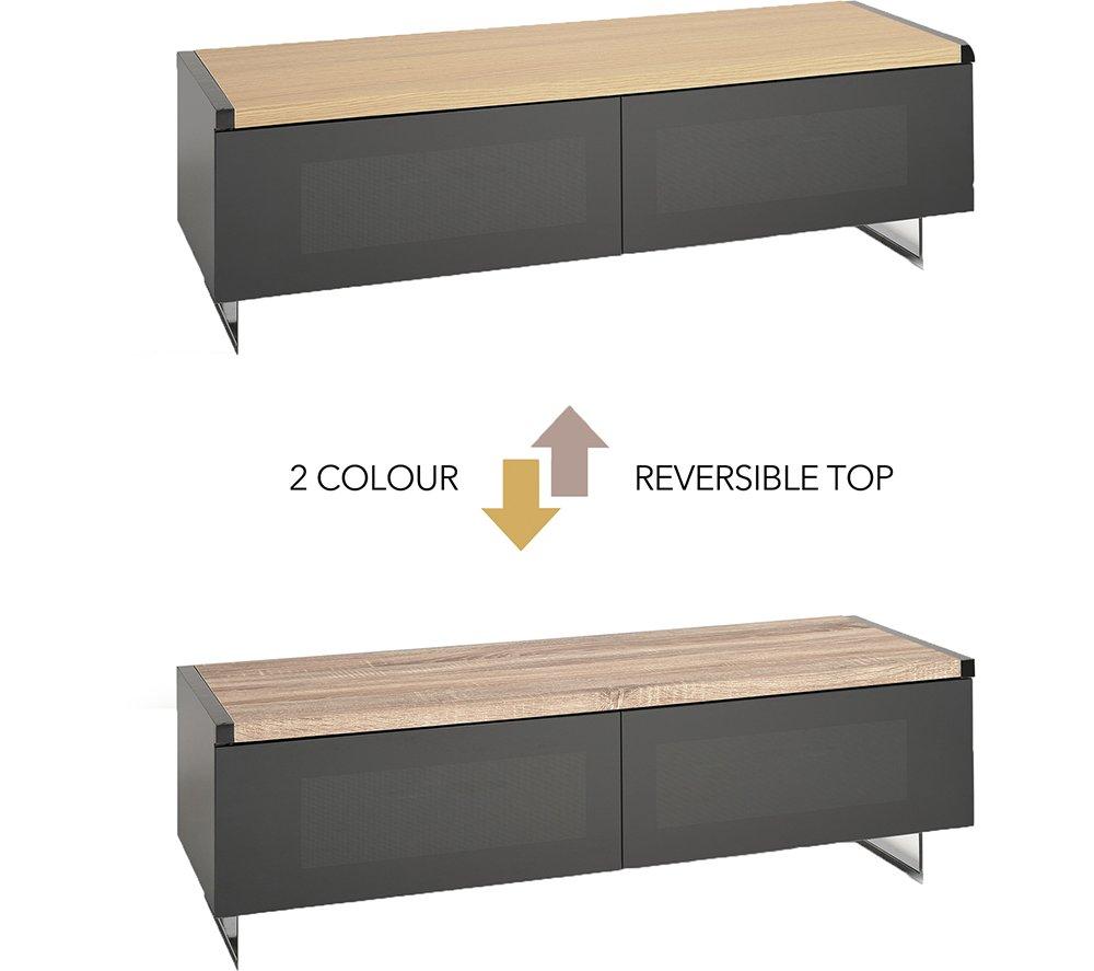 AVF Panorama PM120LOGO 1200 mm Reversible Top TV Stand for up to 60&rdquo; TVs - Light Oak or Grey Oak image number 5 of 6