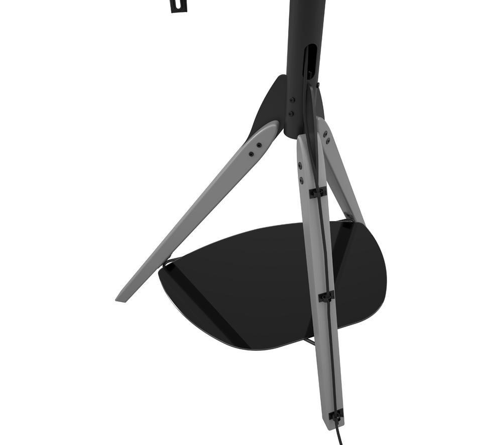 AVF Hoxton FSL1000HOXGB Tripod TV Stand with Bracket for up to 70&rdquo; TVs- Black & Grey image number 2 of 7