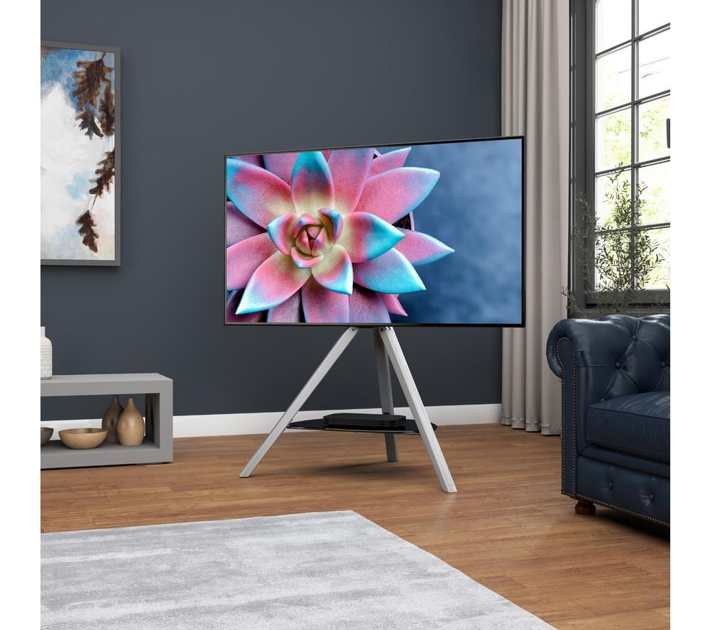 AVF Hoxton FSL1000HOXGB Tripod TV Stand with Bracket for up to 70&rdquo; TVs- Black & Grey image number 7 of 7