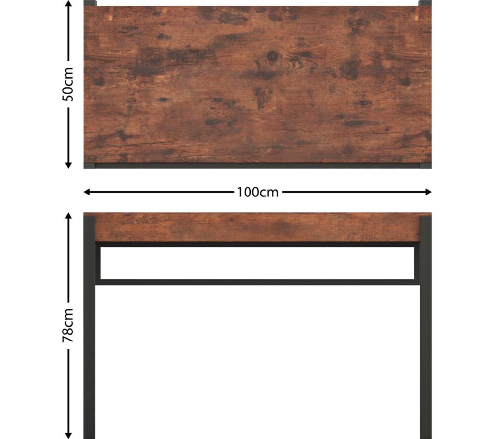 AVF Ridgewood FD1000RIDLW Table Desk - Dark Wood image number 5 of 5