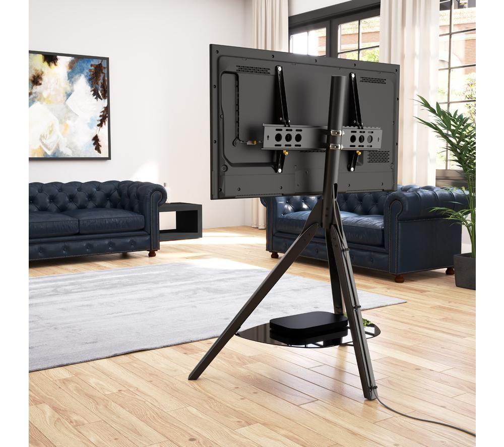 AVF Hoxton FSL1000HOXBB Tripod TV Stand with Bracket for up to 70&rdquo; TVs - Black image number 7 of 7
