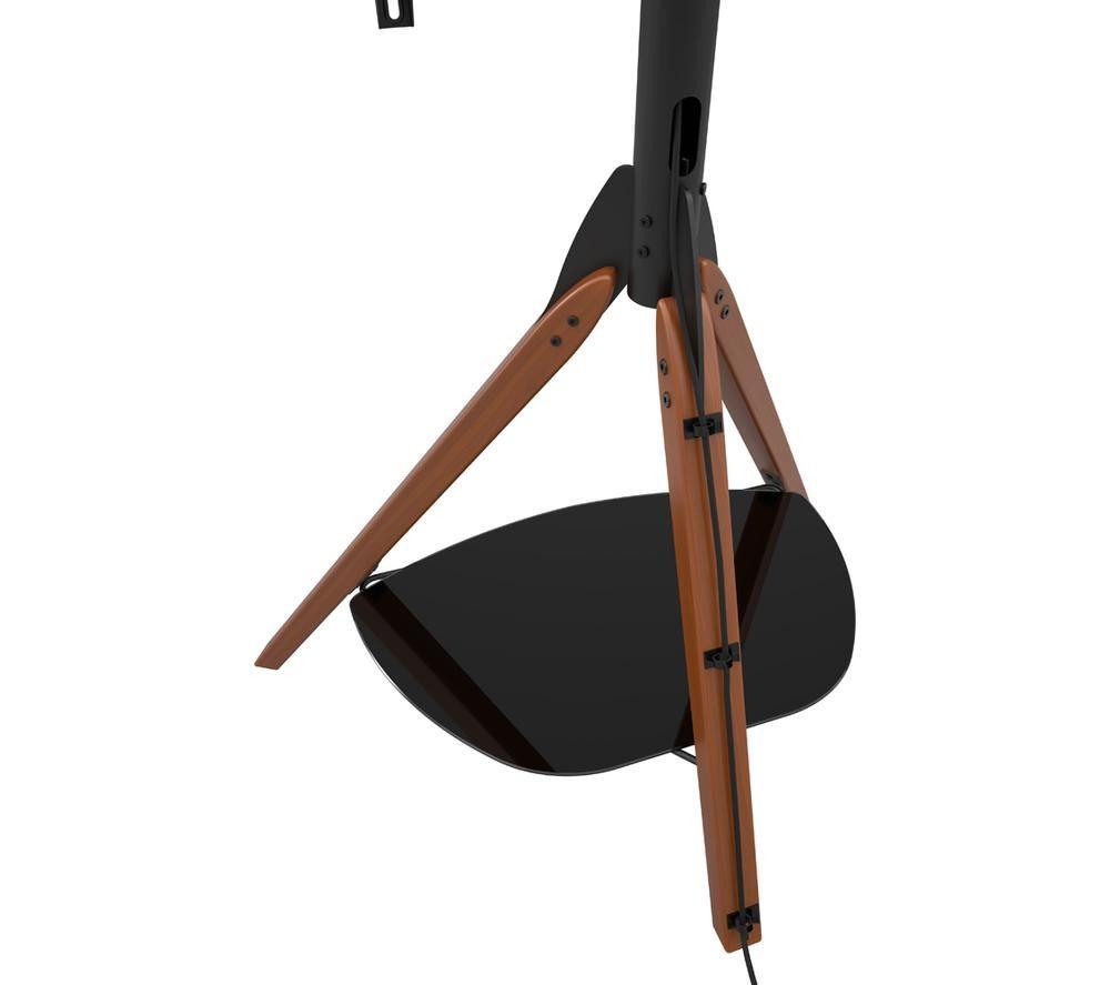 AVF Hoxton FSL1000HOXDWB 1000 mm TV Stand with Bracket for up to 70&rdquo; TVs - Dark Wood & Black image number 2 of 7