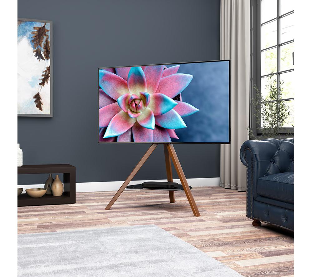 AVF Hoxton FSL1000HOXDWB 1000 mm TV Stand with Bracket for up to 70&rdquo; TVs - Dark Wood & Black image number 7 of 7