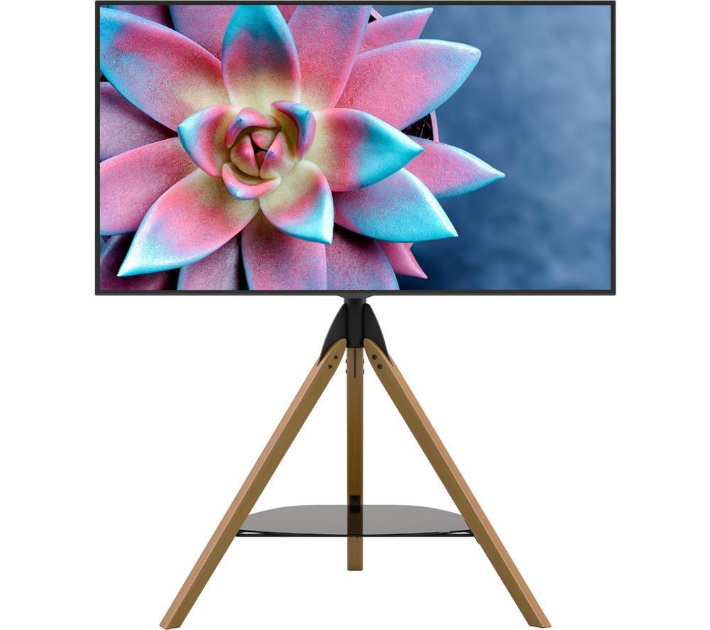 AVF Hoxton FSL1000HOXLWB 1000 mm TV Stand with Bracket for up to 70&rdquo; TVs- Light Wood & Black image number 5 of 7