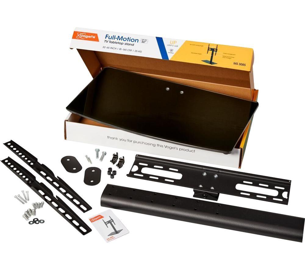 VOGELS UP MS3085 550 mm Tabletop TV Stand with Bracket for 32 - 65" TVs - Black image number 3 of 3