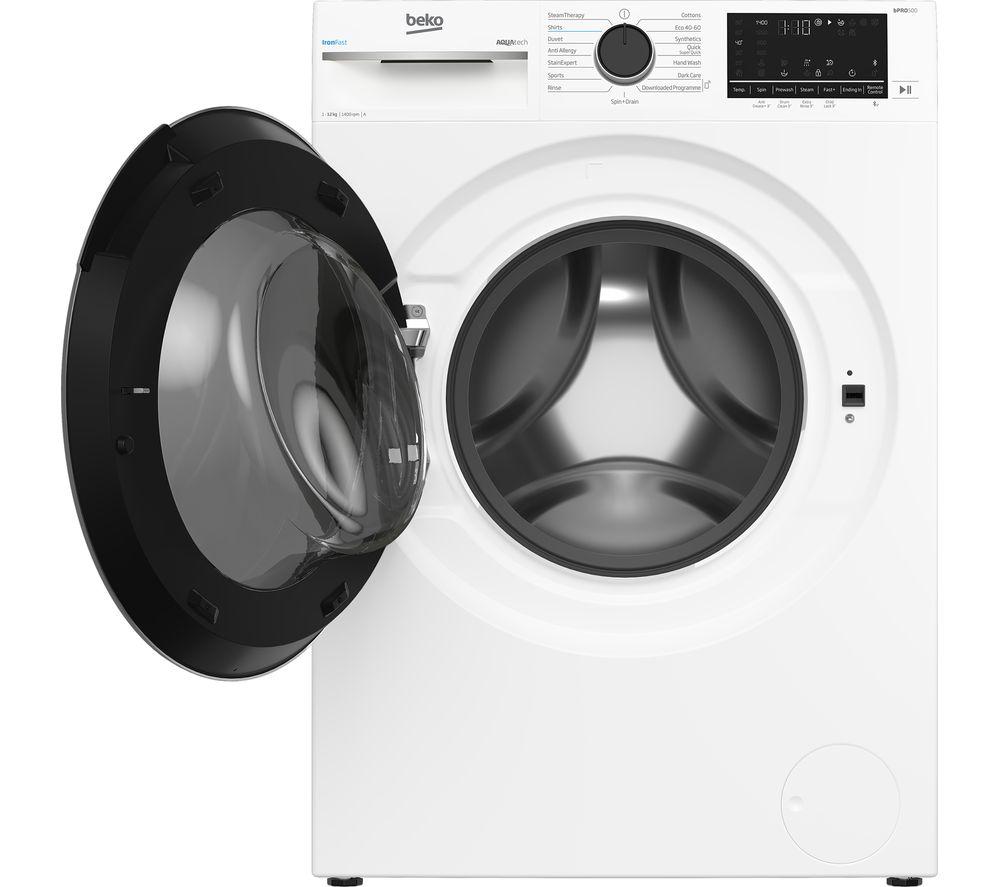 Buy BEKO Pro AquaTech B5W1241AW Bluetooth 12 kg 1400 Spin Washing Machine -  White | Currys