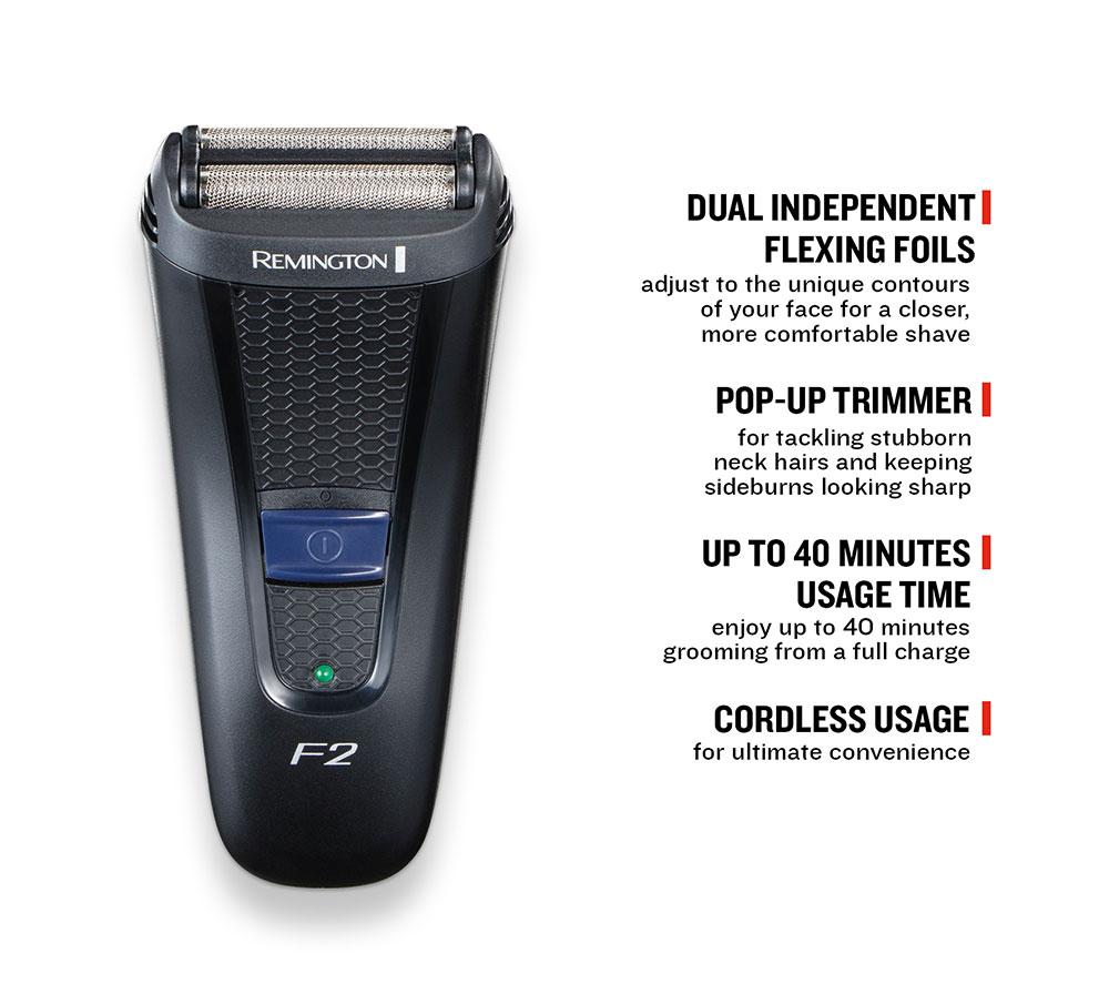 REMINGTON Style Series F2002 F2 Foil Shaver - Black image number 5 of 8