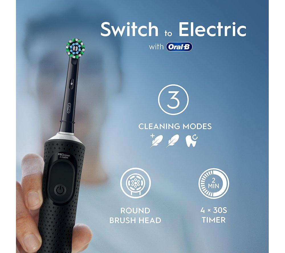 ORAL-B Vitality Pro Electric Toothbrush - Pack of 2, Black & Blue image number 2 of 14