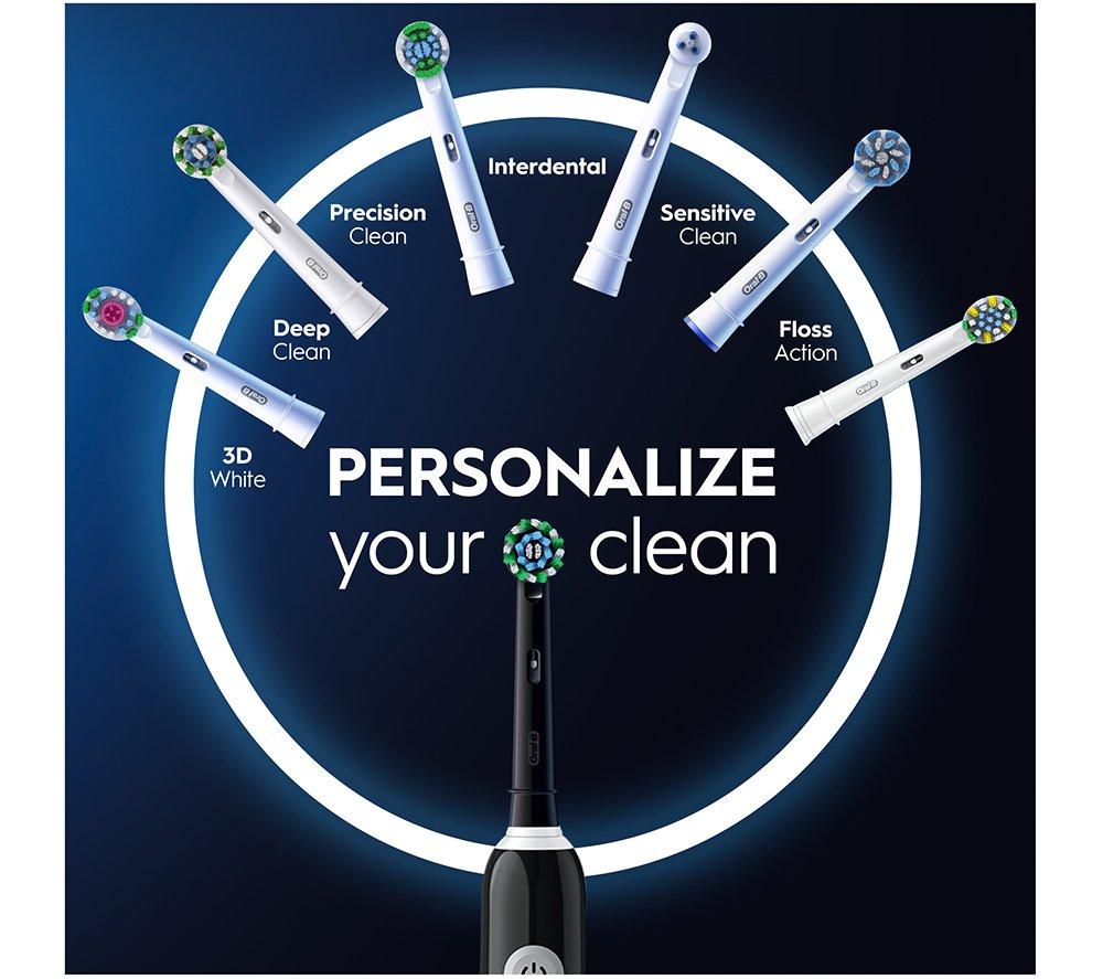 ORAL-B Vitality Pro Electric Toothbrush - Pack of 2, Black & Blue image number 11 of 14