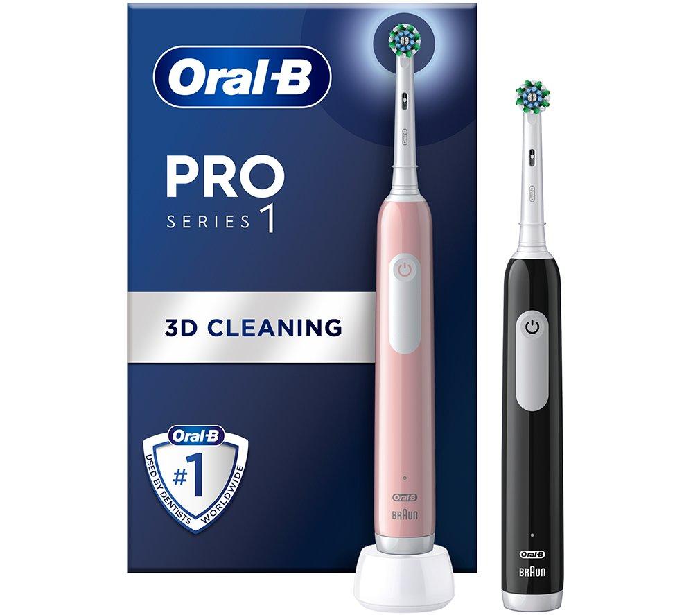 ORAL-B Vitality Pro Electric Toothbrush - Pack of 2, Black & Blue image number 14 of 14