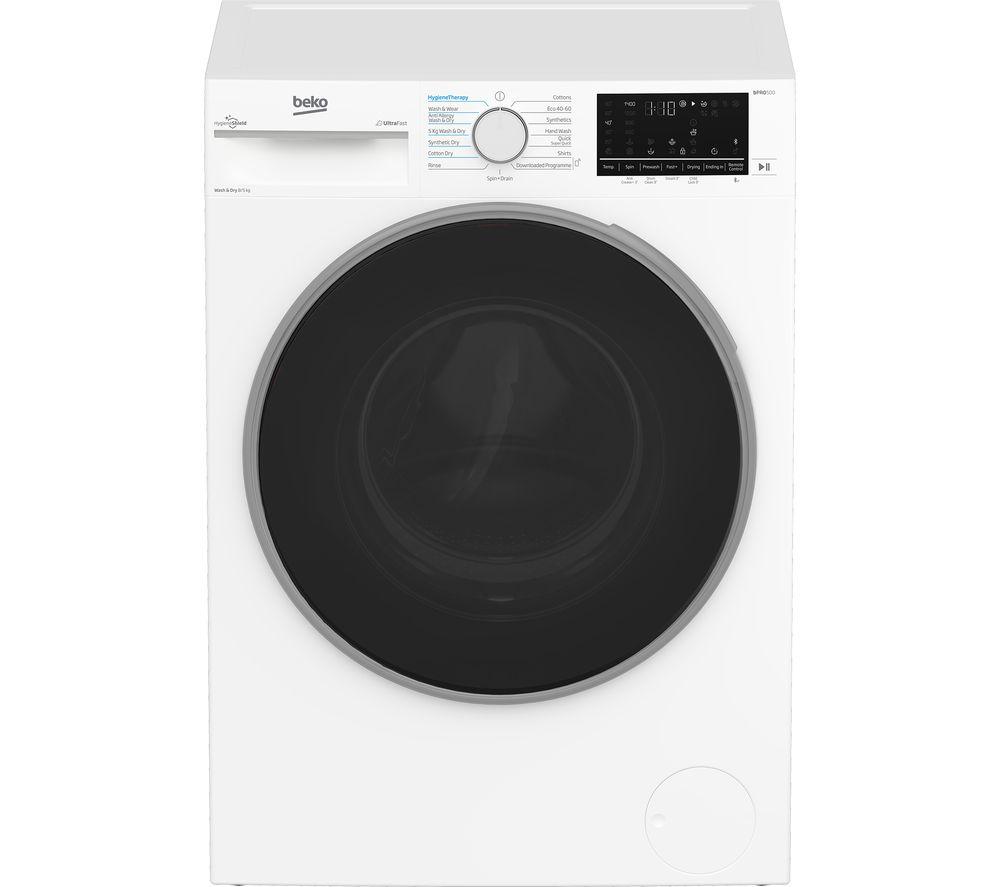 BEKO Pro B5D58544UW Bluetooth 8 kg Washer Dryer - White