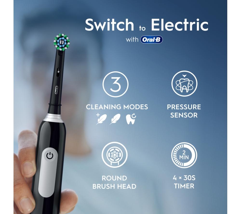 ORAL-B Pro 1 Electric Toothbrush - Black image number 2 of 12