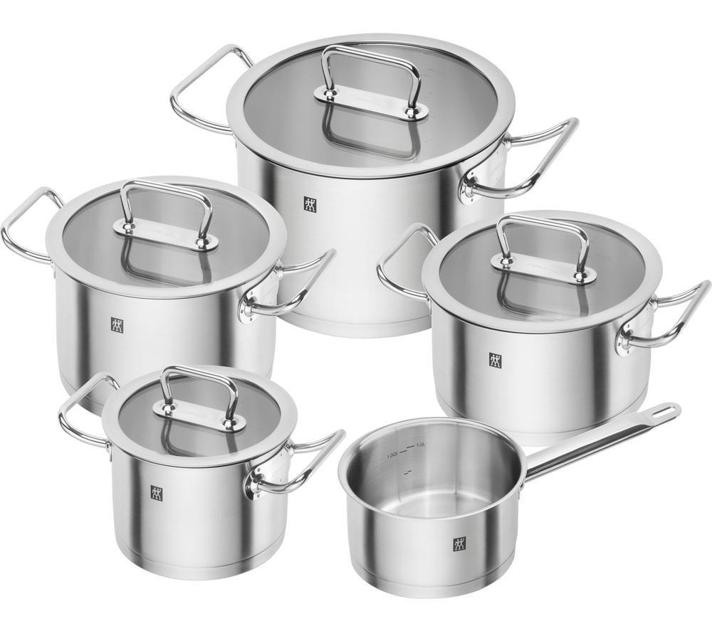 ZWILLING Pro 65120-005-0 5-piece Pan Set - Stainless Steel, Stainless Steel